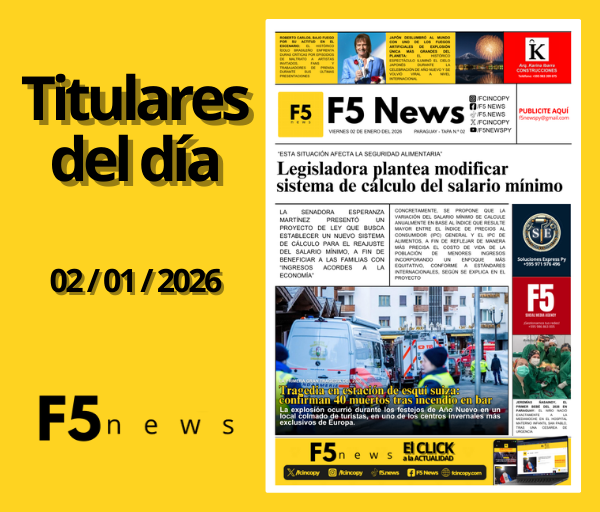 Principales títulos del 02 de enero del 2026.